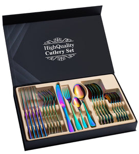 Stainless Steel Cutlery Set 24-Piece Gift Cutlery